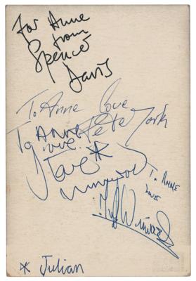 Lot #558 Spencer Davis Group Signed Promotional Card - Image 1