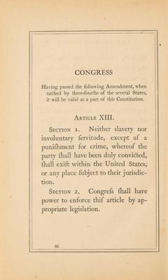 Lot #15 Declaration of Independence and Constitution Book (1865) with 13th Amendment: Spalding's 1865 edition of the Declaration of Independence and Constitution of the United States, with the first appearance of the 13th Amendment in book form - Image 4