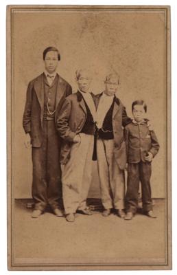 Lot #602 Chang and Eng Bunker Signed Photograph - Image 1