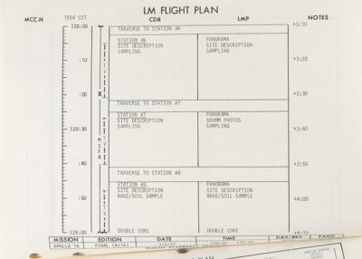 Lot #362 Apollo 16 'Final' and 'Change A' Flight Plans - Image 4