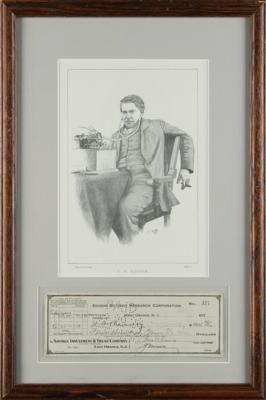 Lot #209 Thomas Edison Signed Check - Image 1