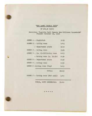 Lot #726 The Danny Thomas Show: Lucille Ball Episode Script - Image 1