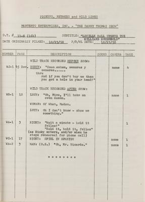 Lot #726 The Danny Thomas Show: Lucille Ball Episode Script - Image 2
