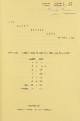 Lot #726 The Danny Thomas Show: Lucille Ball Episode Script - Image 4