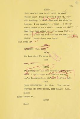Lot #726 The Danny Thomas Show: Lucille Ball Episode Script - Image 7