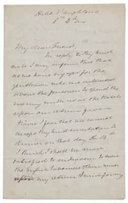 Lot #249 Elizabeth Fry Autograph Letter Signed - Image 1
