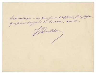 Lot #215 Émile Durkheim Autograph Letter Signed - Image 2