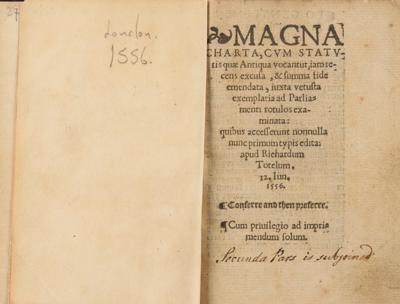 Lot #174 Magna Carta: First Tottel Edition (1556) - Image 2