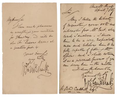 Lot #431 George Cruikshank (2) Autograph Letters