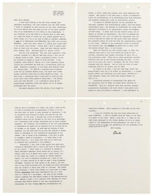 Lot #347 Charles Lindbergh and Billy Wilder: The Spirit of St. Louis Movie Correspondence Archive - Image 2