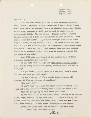 Lot #347 Charles Lindbergh and Billy Wilder: The Spirit of St. Louis Movie Correspondence Archive - Image 3