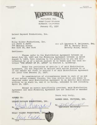 Lot #347 Charles Lindbergh and Billy Wilder: The Spirit of St. Louis Movie Correspondence Archive - Image 8