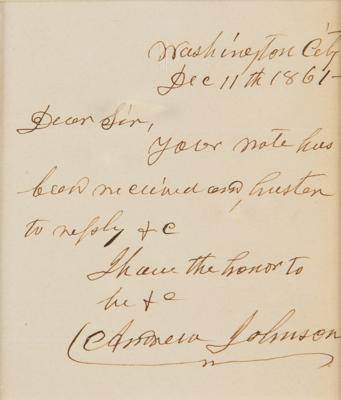 Lot #128 Dr. Martin Breckstein Presidential Collection of (41) Autographs (Washington to Clinton) - Image 18