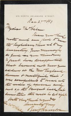 Lot #128 Dr. Martin Breckstein Presidential Collection of (41) Autographs (Washington to Clinton) - Image 24