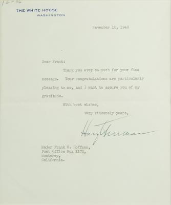Lot #128 Dr. Martin Breckstein Presidential Collection of (41) Autographs (Washington to Clinton) - Image 33