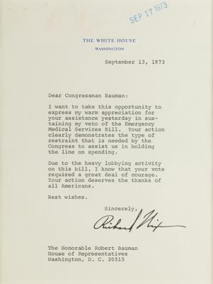 Lot #128 Dr. Martin Breckstein Presidential Collection of (41) Autographs (Washington to Clinton) - Image 42