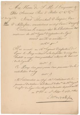 Lot #316 Napoleon Bonaparte and His Marshals Collection of (25+) Autographs - Image 10