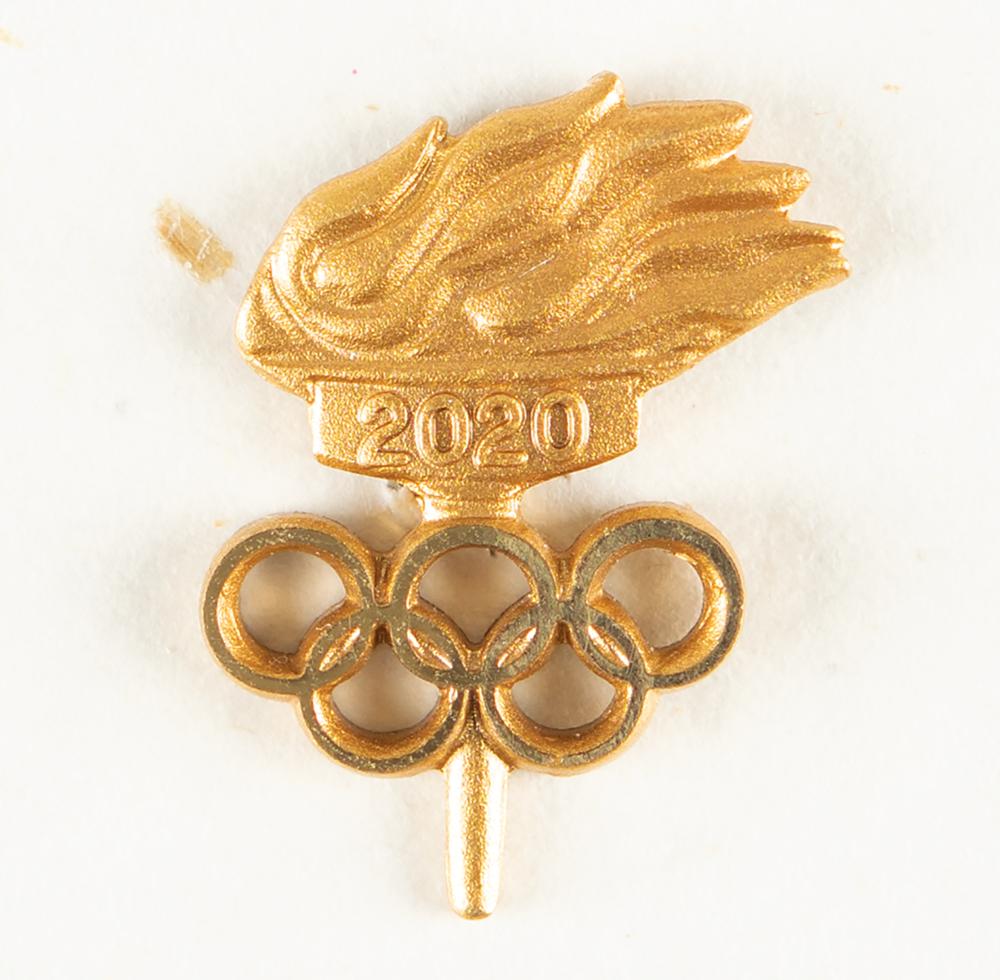 【SALE】Tokyo Olympic2020 WOOD PIN BADGE Tokyo 2020 Summer Olympics Athlete's Participation Pin | RR