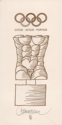 Lot #4371 Olympic Torso Bronze Puzzle Sculpture (1986) Presented to IOC Member James Worrall - Image 9