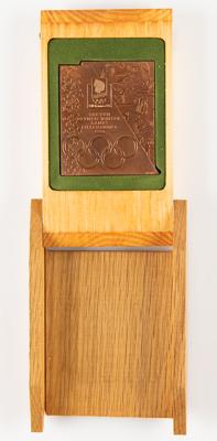 Lot #4153 Lillehammer 1994 Winter Olympics Copper Participation Medal - From the Collection of IOC Member James Worrall - Image 4