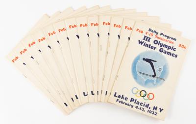 Lot #4285 Lake Placid 1932 Winter Olympics