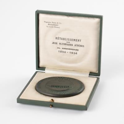 Lot #4348 Athens 1894 Olympic Games 40th Anniversary Medal - Image 3