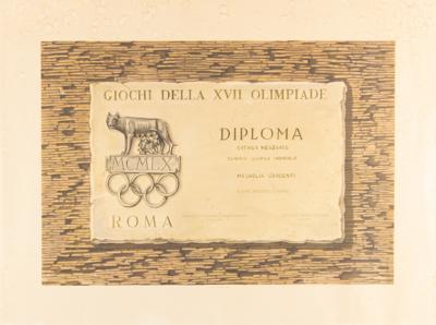 Lot #4068 Rome 1960 Summer Olympics Silver Winner's Medal for Canoeing - Image 5