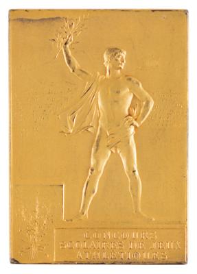 Lot #4046 Paris 1900 Olympics Gilt Silver Winner's Medal - Image 2