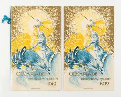Lot #4267 Stockholm 1912 Olympics Dinner Program