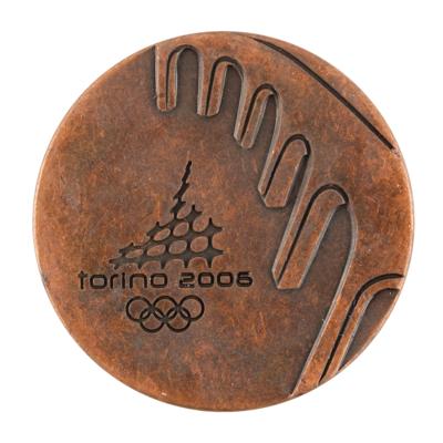 Lot #4158 Torino 2006 Winter Olympics Participation Medal - Image 1