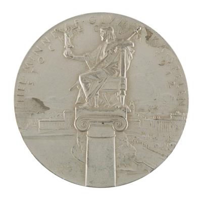 Lot #4112 Stockholm 1912 Olympics Pewter