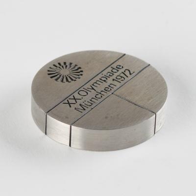 Lot #4140 Munich 1972 Summer Olympics Steel Participation Medal - Image 3