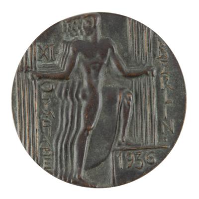Lot #4121 Berlin 1936 Summer Olympics Bronze Participation Medal - Image 1