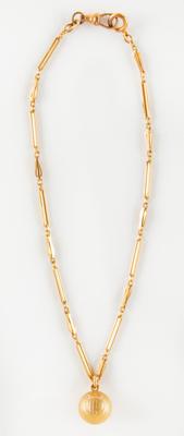 Lot #4340 Amsterdam 1928 Summer Olympics 14K Gold Charm and American Olympic Committee Report by Douglas MacArthur - Image 3