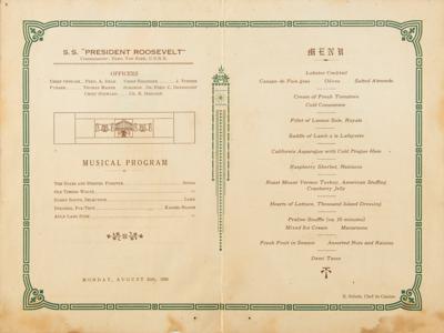 Lot #4323 Amsterdam 1928 Summer Olympics Signed Farewell Dinner Menu - Image 2