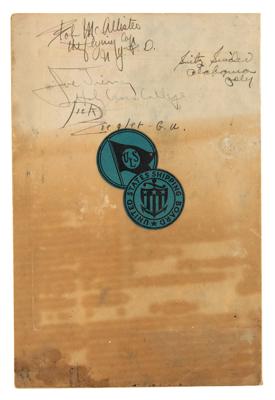 Lot #4323 Amsterdam 1928 Summer Olympics Signed Farewell Dinner Menu - Image 3