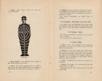 Lot #4270 Antwerp 1920 Olympics Combined Competitions Regulations Booklet - Image 2