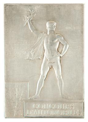 Lot #4047 Paris 1900 Olympics Silver Winner's Medal for 'Concours D'Automobilies' - Image 2