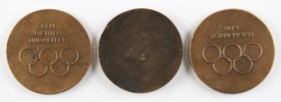 Lot #4122 Garmisch 1940 Winter Olympics (3) Pattern Participation Medals - Image 2