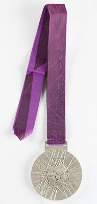 Lot #4098 London 2012 Summer Olympics Silver Winner's Medal for Football - Image 2
