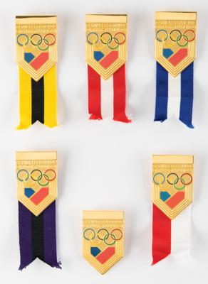 Lot #4246 Birmingham 1991 IOC Session Badges (6) - Image 1