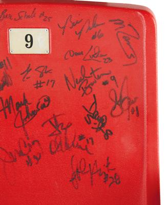 Lot #4329 Lake Placid 1980 Winter Olympics: 'Miracle on Ice' Team USA Signed Seat - Image 4
