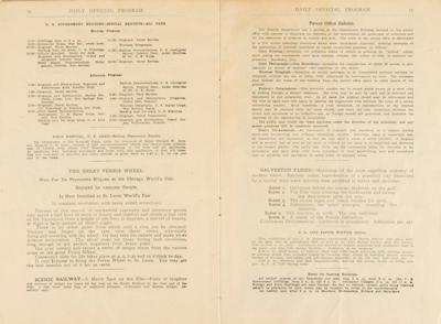 Lot #4257 St. Louis 1904 World's Fair Daily Program - Image 2