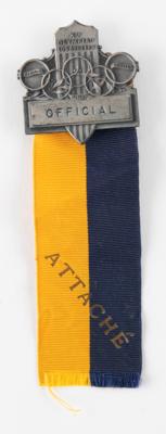 Lot #4182 Los Angeles 1932 Summer Olympics