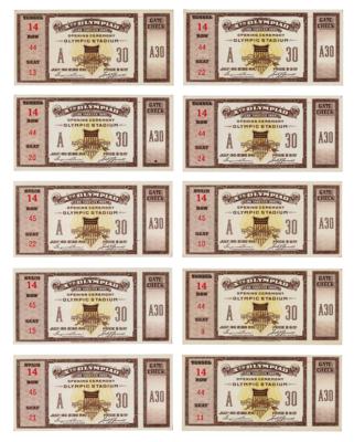 Lot #4302 Los Angeles 1932 Summer Olympics Opening