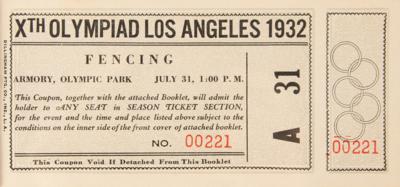 Lot #4306 Los Angeles 1932 Summer Olympics Massive Ticket Collection (900+) - Image 3