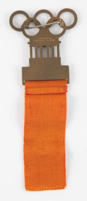 Lot #4194 Berlin 1936 Summer Olympics Participant's Badge for Athletics - Image 2