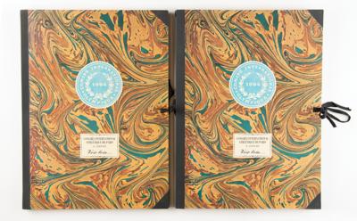 Lot #4392 Paris 1994 Olympic Congress Portfolios (2) Commemorating 1894 Olympic Revival - Image 1