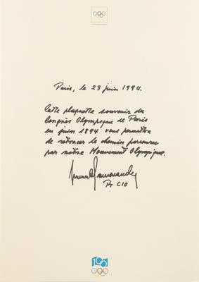 Lot #4392 Paris 1994 Olympic Congress Portfolios (2) Commemorating 1894 Olympic Revival - Image 2