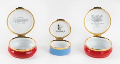 Lot #4390 Olympic Pill Boxes (3) - From the Collection of IOC Member James Worrall - Image 2
